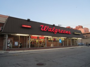 The old Walgreens which stood at 6125 N Broadway was once also a Dominick's nicknamed "Little Dominicks." Credit: Lyle Bright