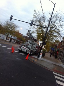 New traffic light at Balmoral/Broadway