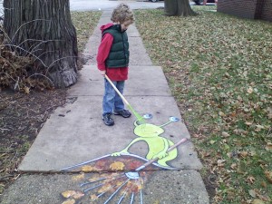 Sidewalk art. Credit: Andrew Strand